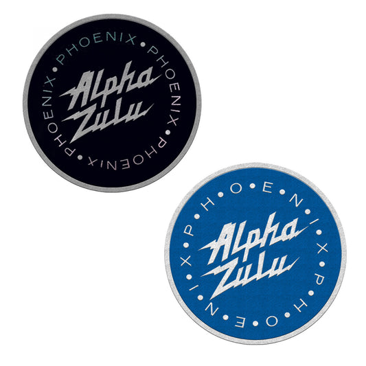 Alpha Zulu Blue and Black Patch Set