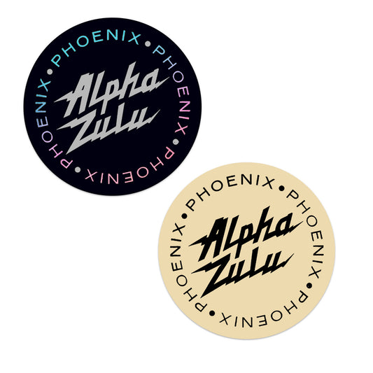 Alpha Zulu Black & Cream Sticker Bundle